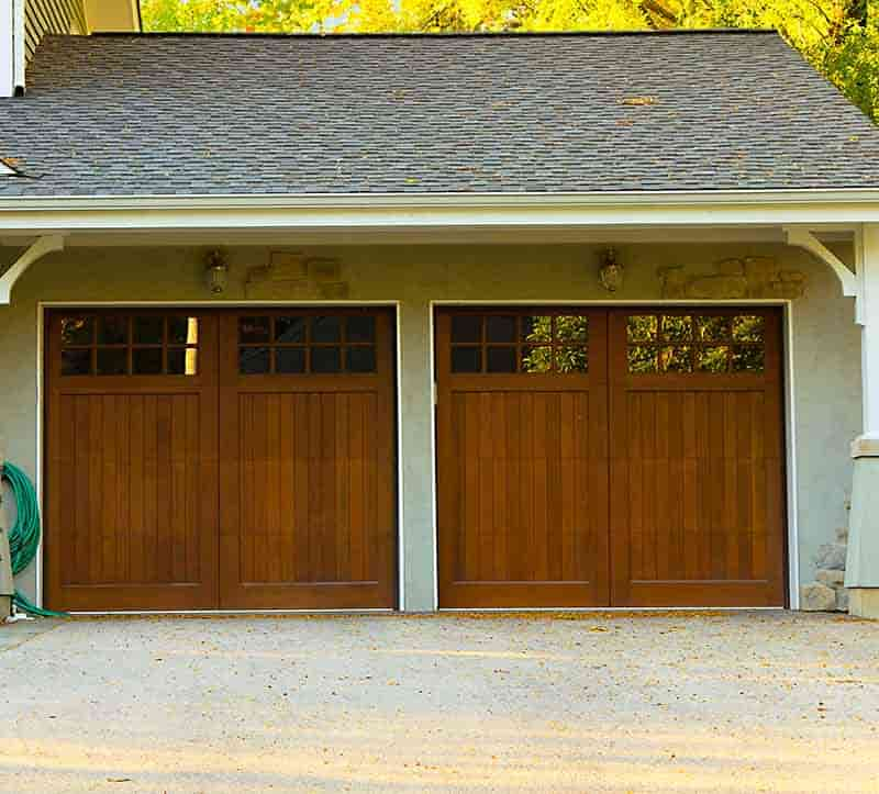 side hinged garage doors